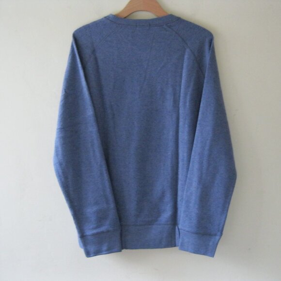 Banana Republic Men’s Waffle Crew neck pull over Sweater blue  Large (0606) - Picture 7 of 15